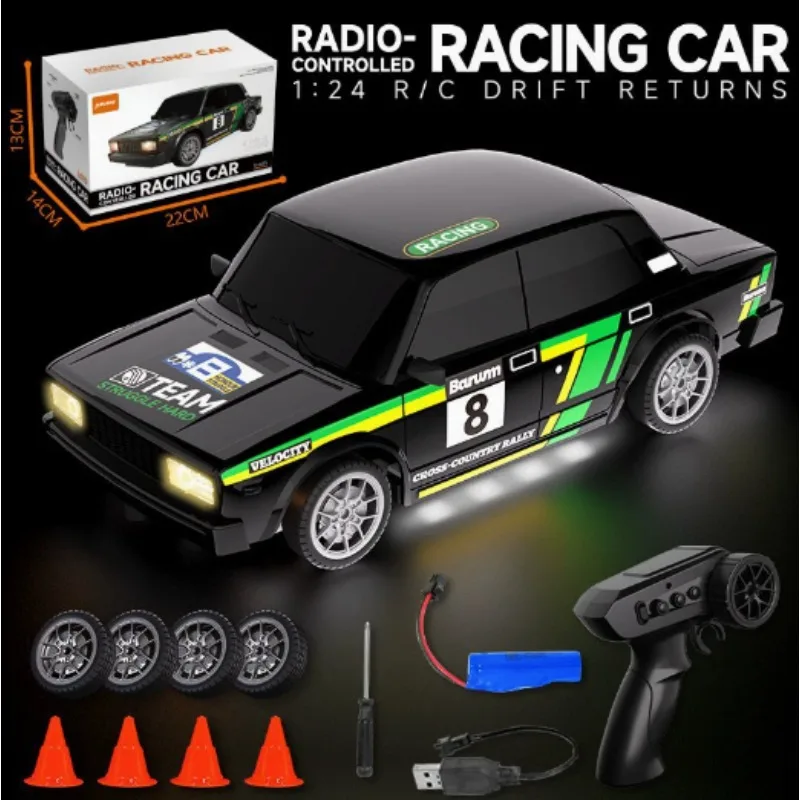 RC Drift Car 4WD Remote Control Car with Classic LED Lights High Speed Rechargeable Racing Sport Toy for Boys & Adults
