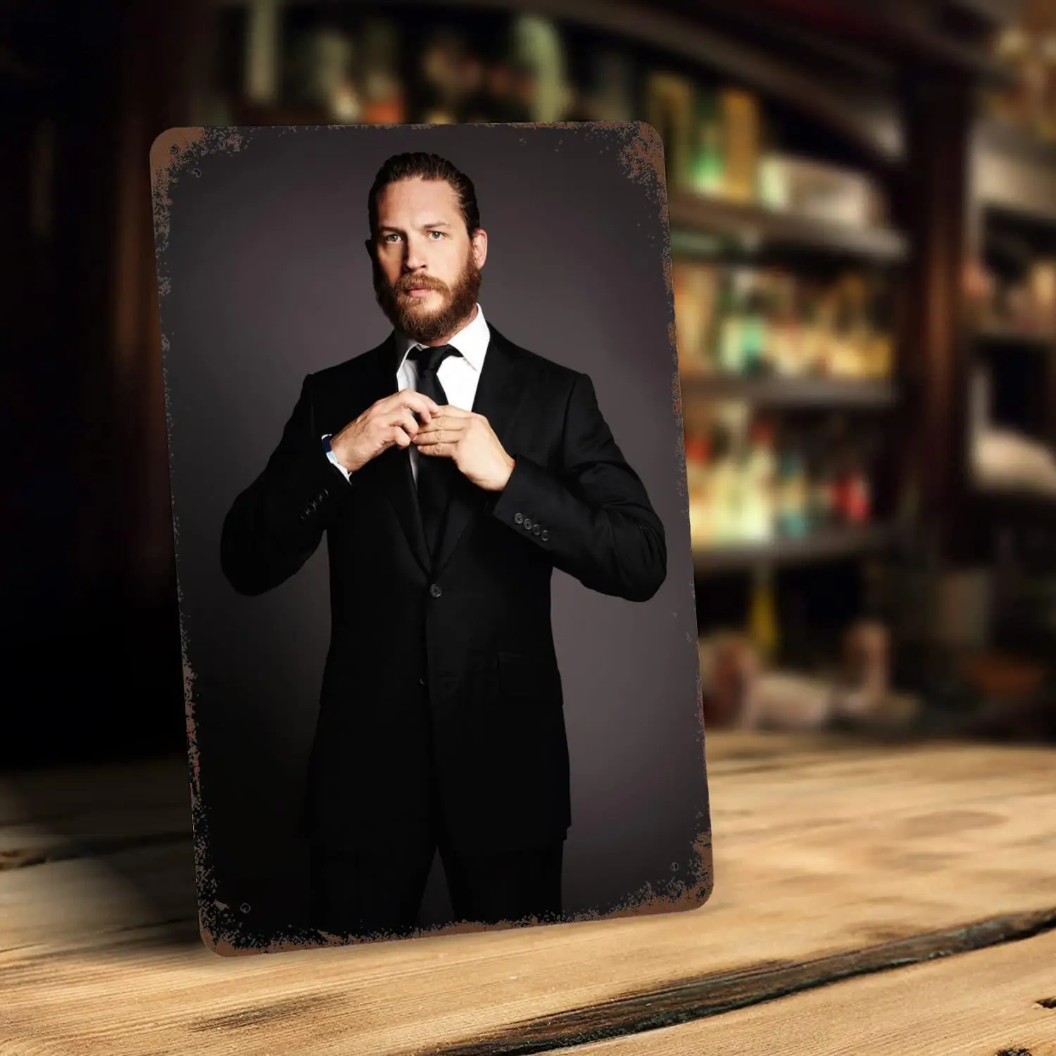 tom hardy actor poster Metal Signs wall decor Vintage Tin Signs Captain Metal Poster Decor for Bar Pub Club Wall Decoration