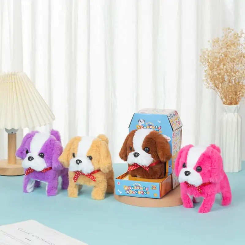 Jouet électronique en peluche pour chien de compagnie, Robot AIN, Intelligent, Interactif, Marche, Mouvement automatique, Cadeau d'anniversaire et de vacances pour la journée des enfants