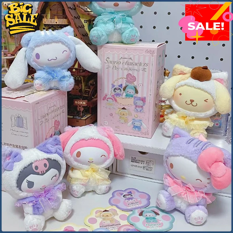 

Decoration The Monster Blind Box The Monster V1 Macarons Series Vinyl Plush Face Blind Box Keychain Pendant Surprise Gifts