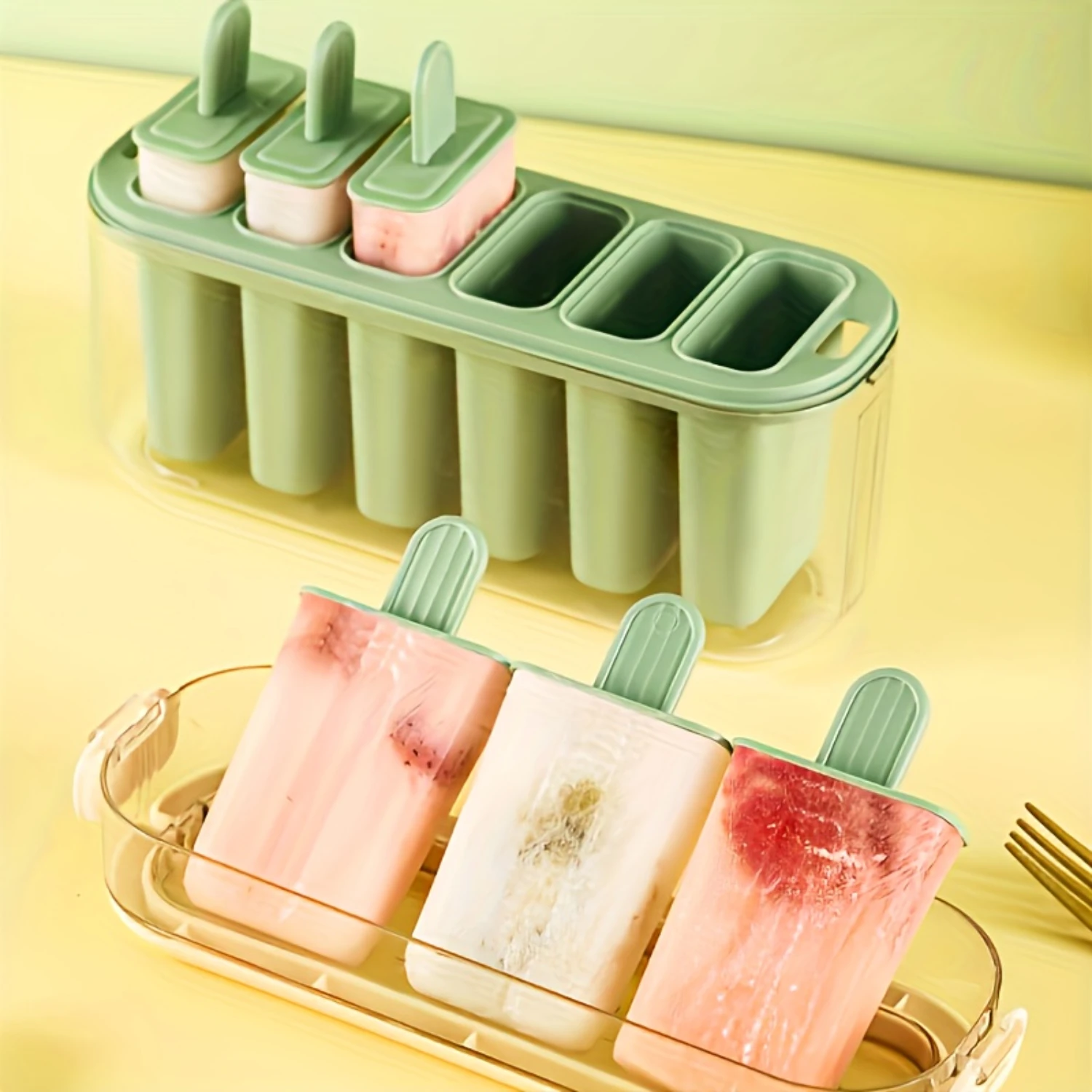 Creative Kitchen Summer   Reusable Ice  Maker - Bpa-Free, Perfect For Homemade Ice Cream & Jelly Popsicle holder Popsicle maker