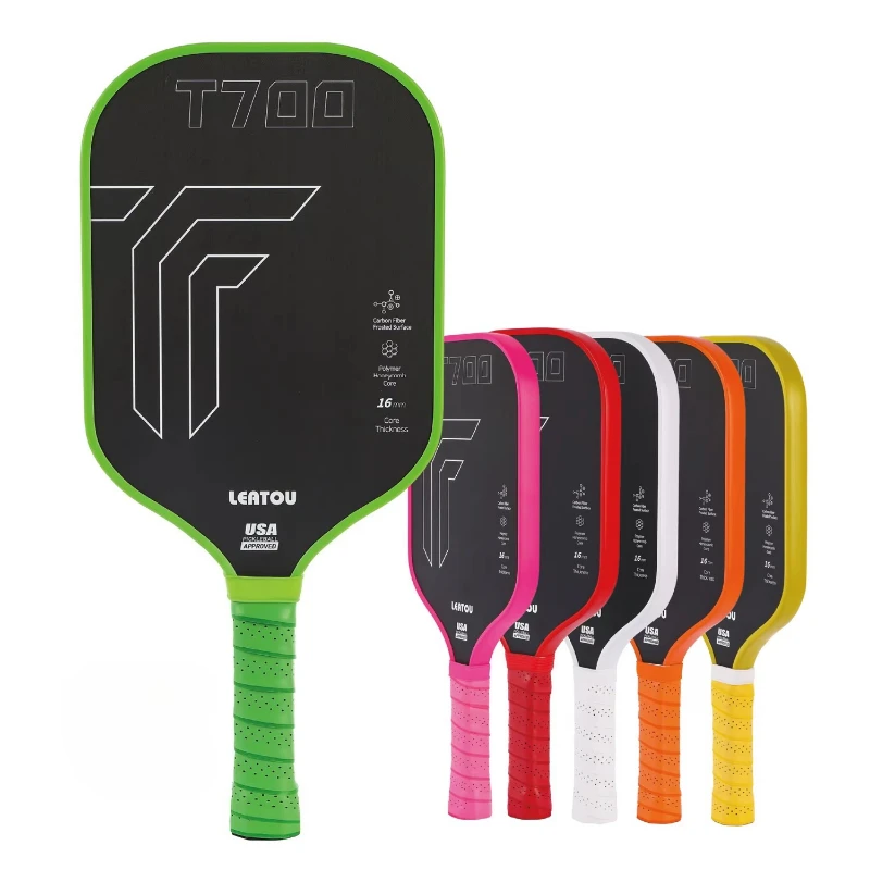 

Pickleball paddle hot pressed, 16mmToray T700 carbon fiber matte surface large sweet Spot USAPA approved match Pickleball Racket