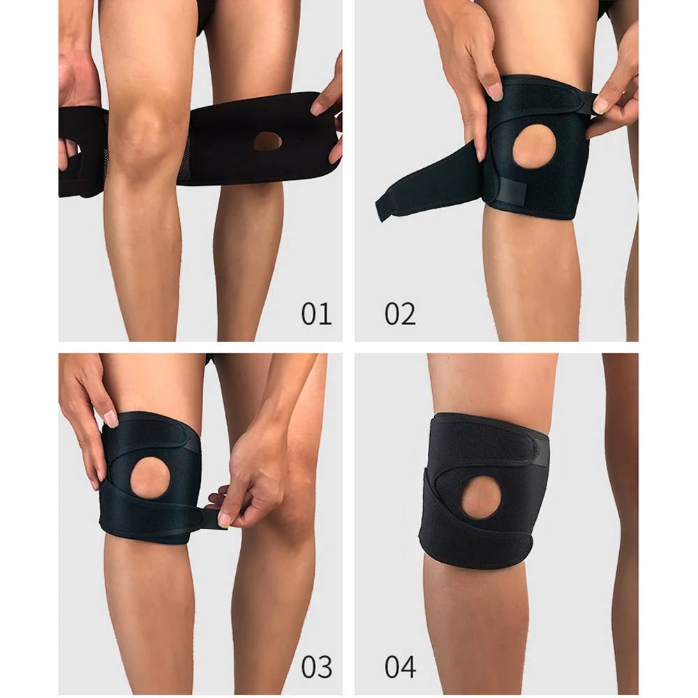 1PCS Knee Brace for Men Women Knee Pain Relief,Running,Meniscus Tear - Adjustable One Size Patellar Stabilizing Knee Brace
