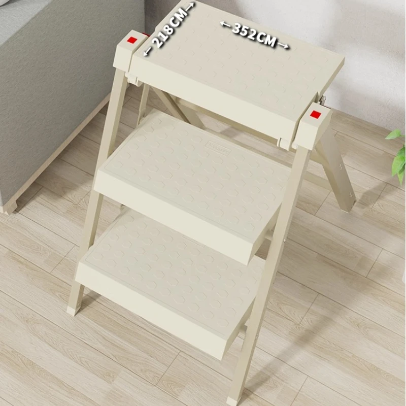 

Home Folding Ladder Multi-Functional Thickened Anti-Slip A-Frame Ladder Children's Safety Step Stool Compact Telescoping Ladders