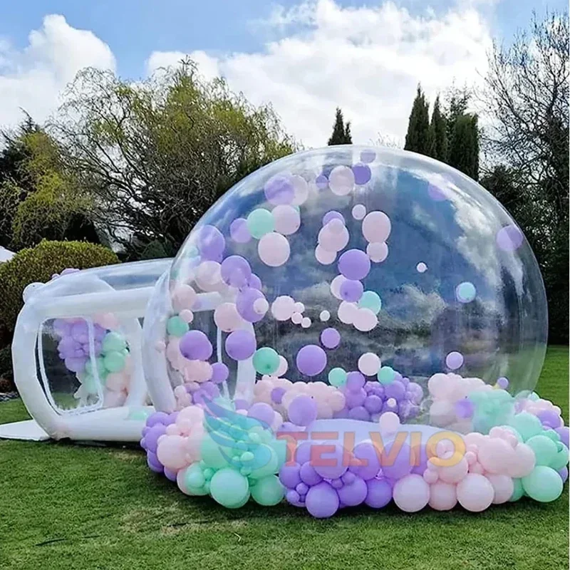 

New Arrival Bubbles Balloons House Party Clear Inflatable Crystal Igloo Kids Inflatable Bubble House Bubble Tent