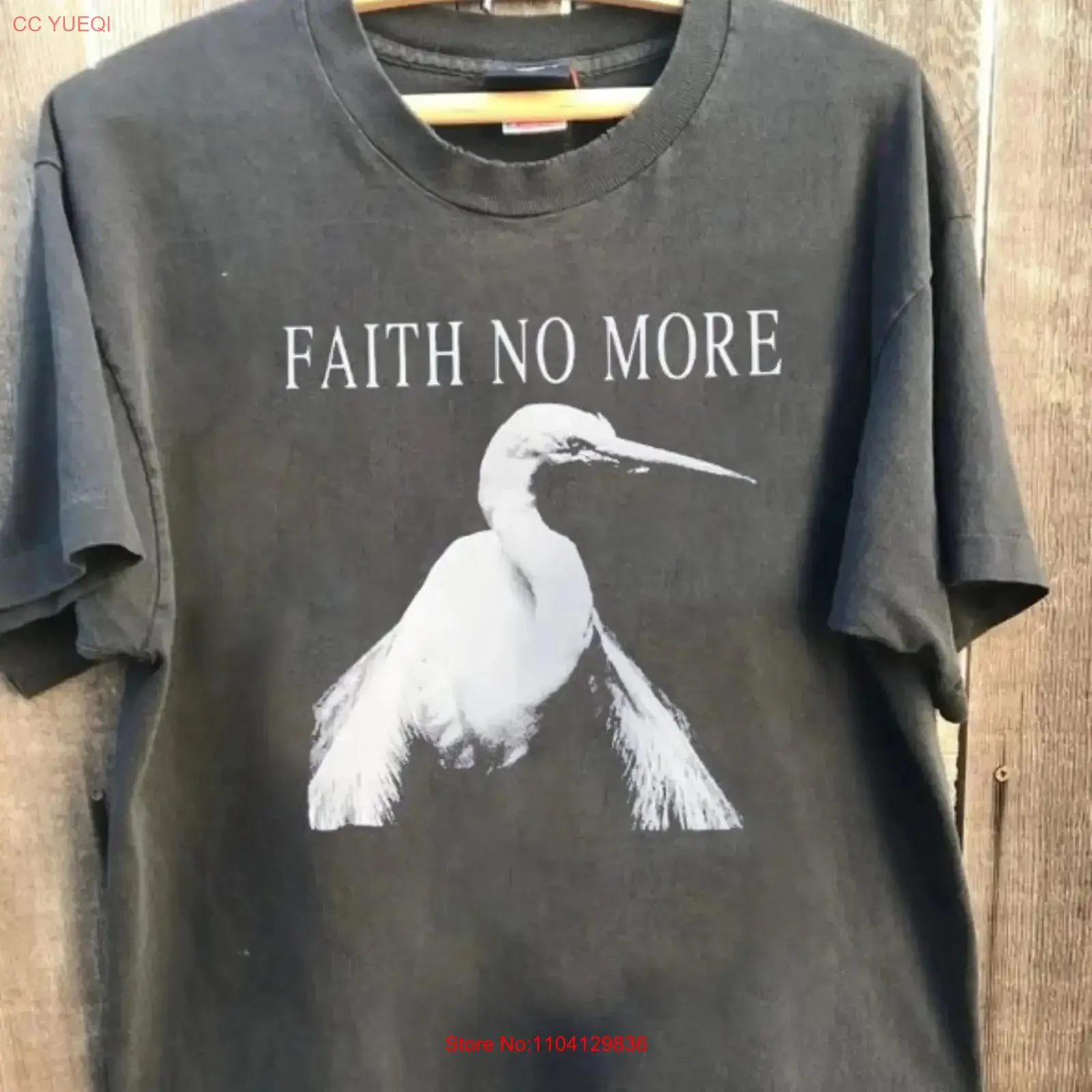 Faith No More T Shirt charcoal tee Angel Dust Albums tour S 4XL vintage Washed Top For Everyday Wear Casual streetwear