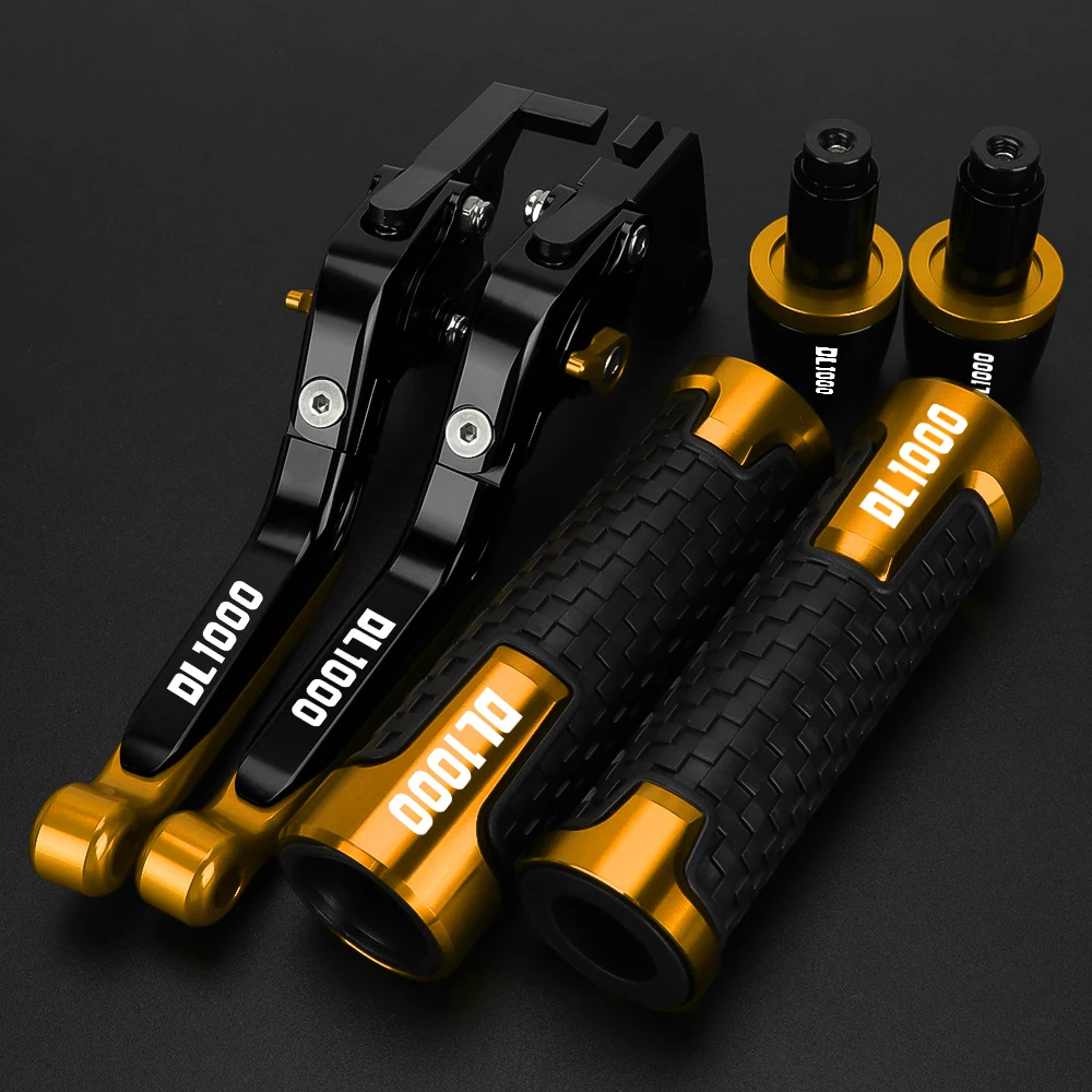 For SUZUKI DL1000 DL 1000 VSTROM 2002-2015 2016 Motorcycle Accessories Adjustable Brake Clutch Levers Handlebar Hand Grips End