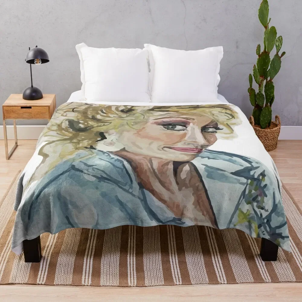 

Dolly Parton Throw Blanket Moving Soft Plush Plaid Soft Big Luxury Thicken Blankets