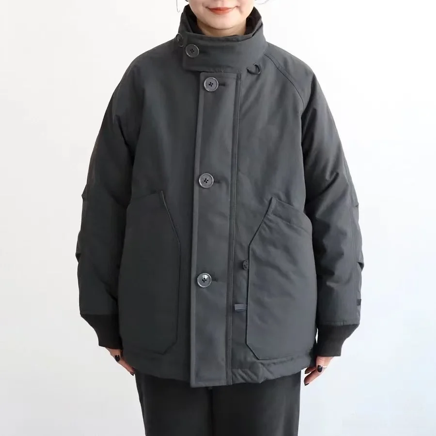 

DW P39 Tech Submarine Jaet 24AW Unbranded Polyester Nylon Cosite Fiber Youth Casual Du down Filled Warm Stand Fit Z...