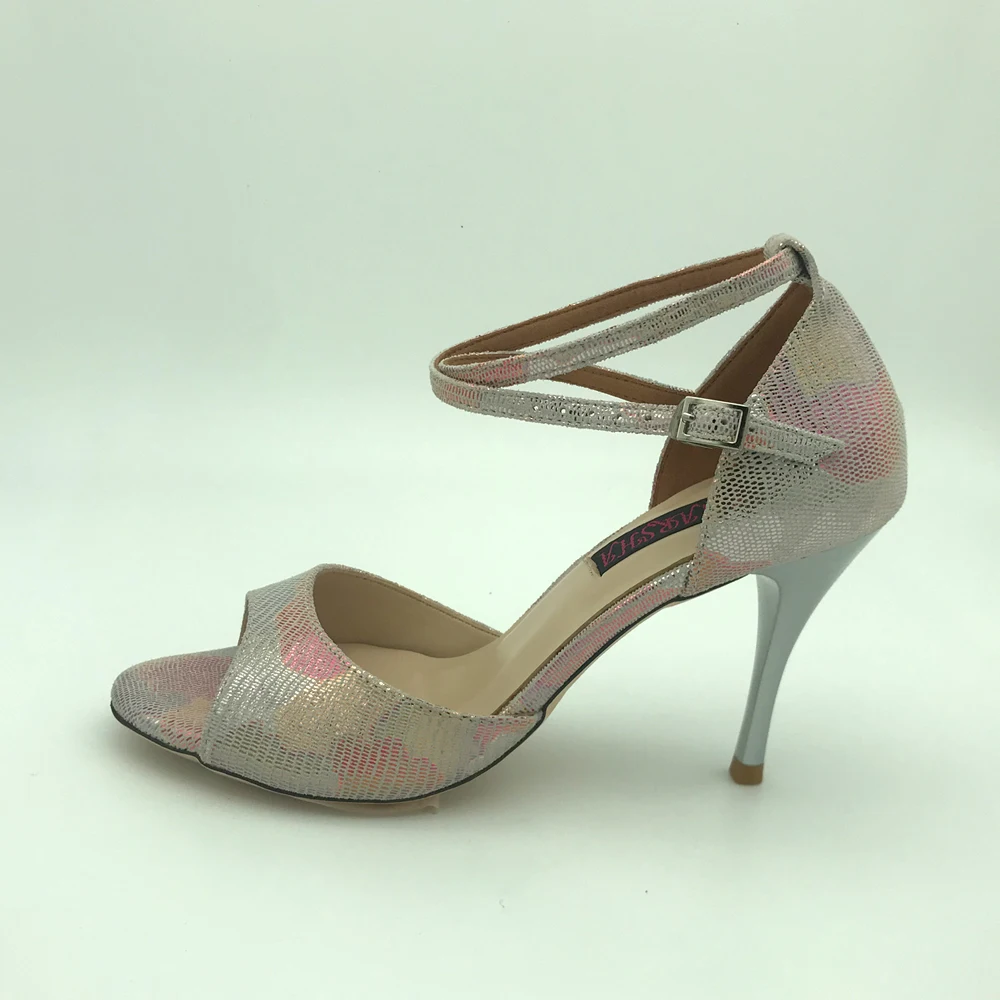 NEW Comfortable Argentina Tango Dance Shoes Party Shoes Wedding Shoes Leather Outsole T6282PCL 7.5cm 9cm Heel Shipping Free