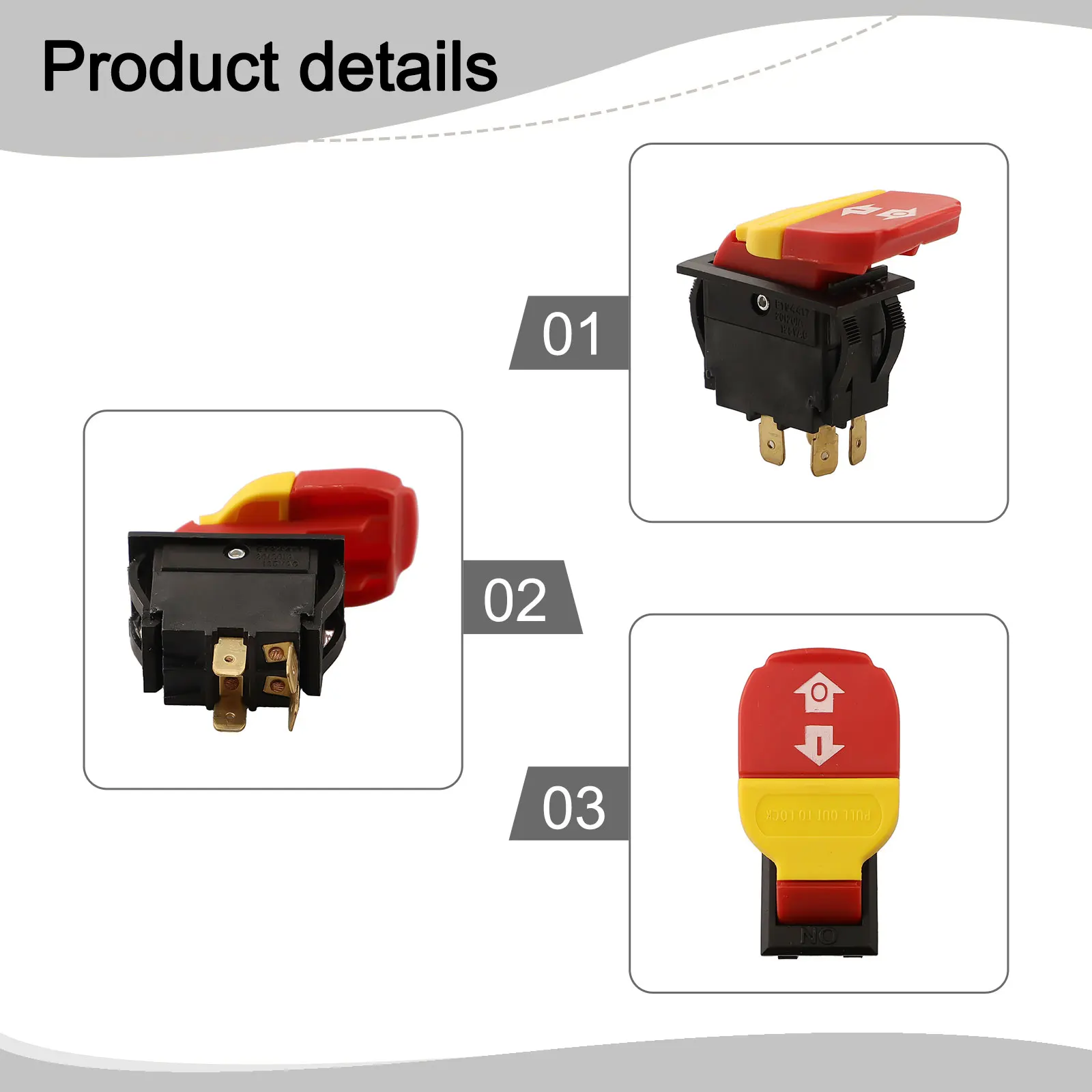 HY18 Electric Magnetic Switch with 4 Pins Rated 20/12A 125/250V Designed for Reliable Start Stop Operations in Various Equipment