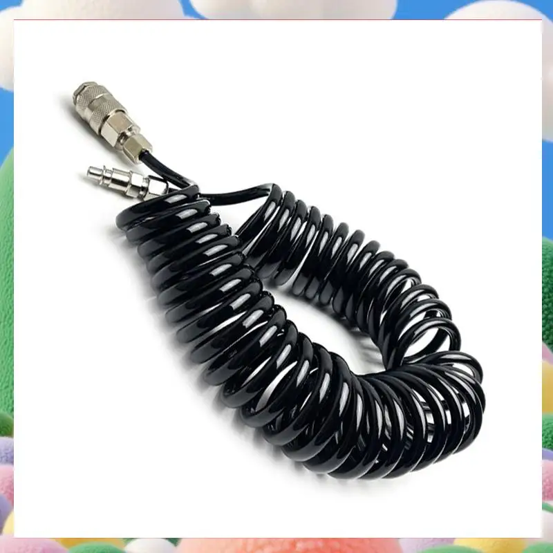 Air Blow Duster Set With 5 Meter Long Coil Pu Hose For Truck Air Compressor Dust Removal Air Cleaning Tool-AS97