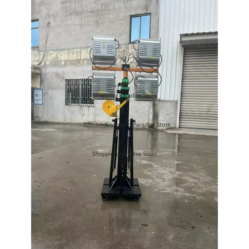 Telescoping Mast With Retractable Supporting Base Push Up Pole Telescopic Masts for Mounting Lamps Cameras