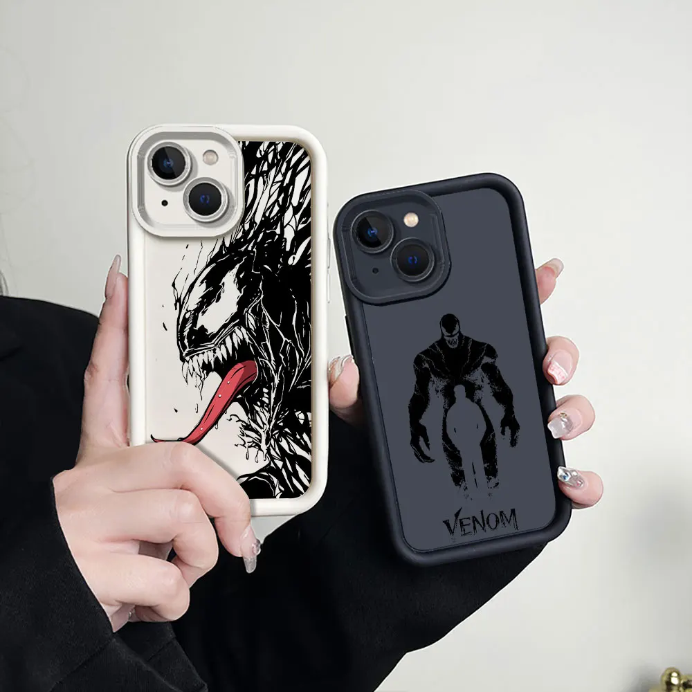 Marvel Balck Art Venom Case For Infinix Note Hot 40 30 Pro Vip 40I 30I 12G96 20 Play Smart 8 Tecno Camon Spark 10 20 Pro Cover