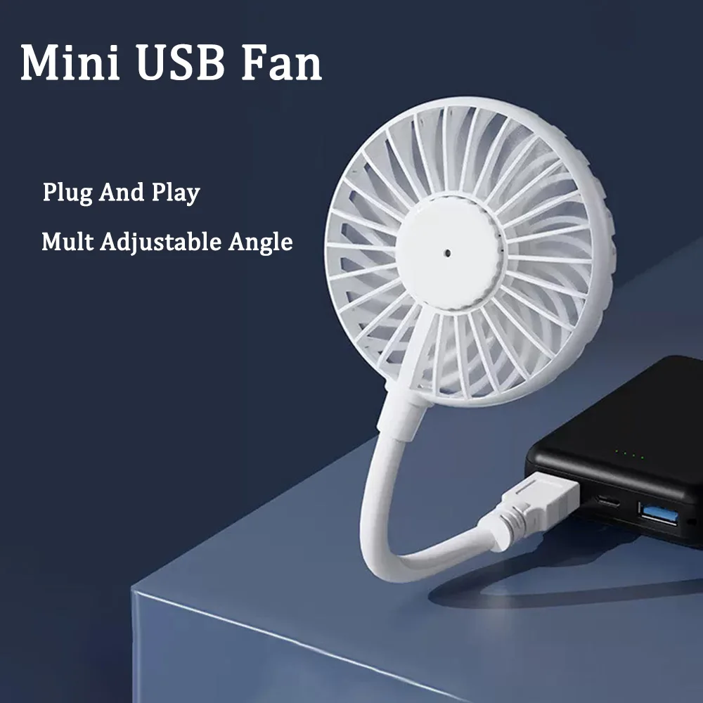 

Mini USB Fan Summer Portable Fan Mute Cooling Fan Plug And Play Student Dormitory Cooler Accessories For Power Bank Laptop PC