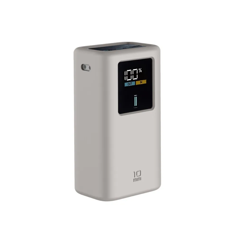 Capa de silicone à prova de choque com alça, capa protetora macia portátil à prova de poeira para CUKTECH modelo 10 Mini 10000mAh 55W Power Bank