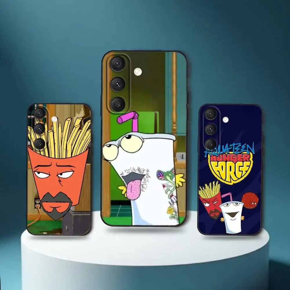 

Aqua Teen Hunger Force Phone Case For Samsung S25,S24,S23,S22,S21,S20,S10,Ultra,Plus,Lite,FE,Soft Silicone Black Cover