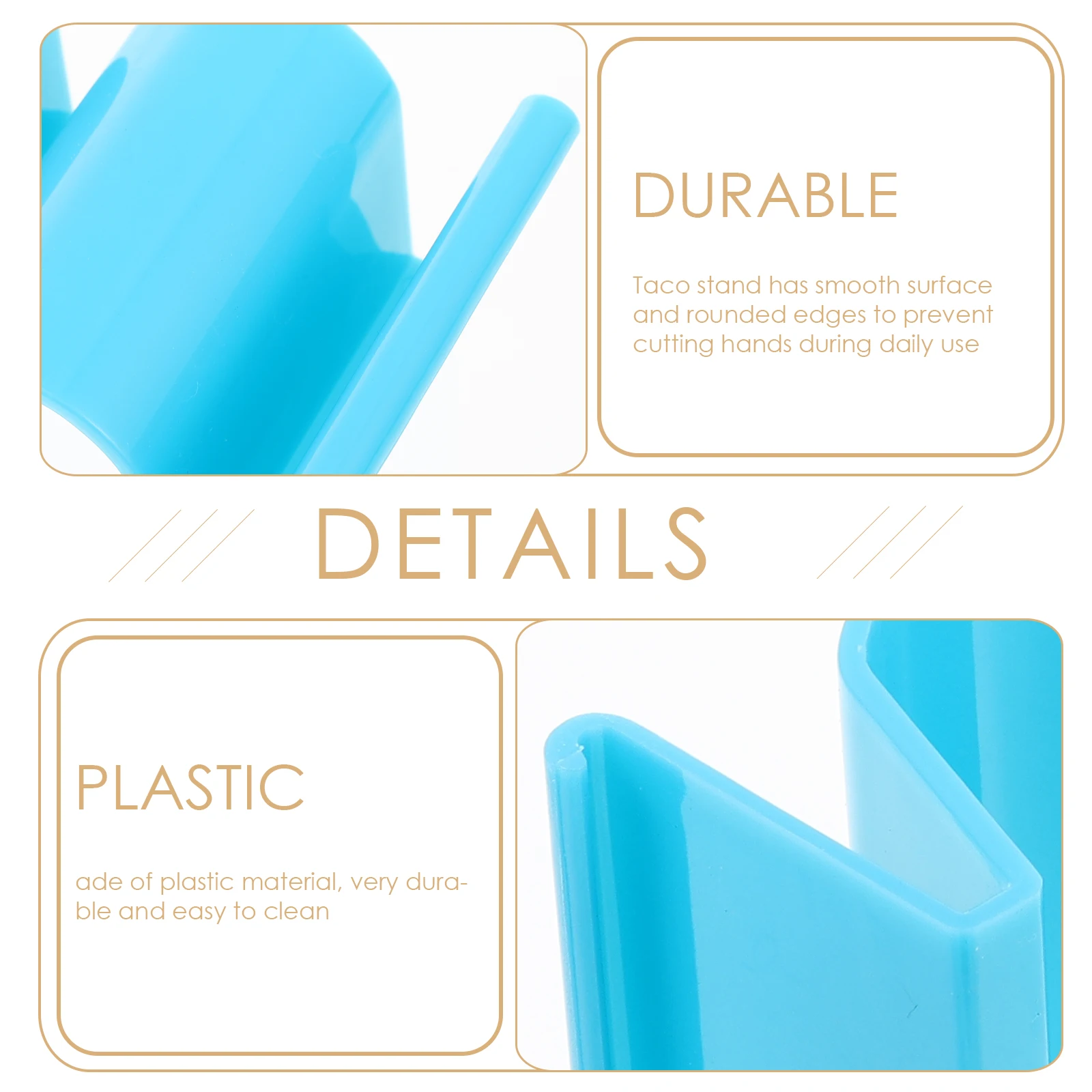 

4Pcs Plastic Taco Holder Pancake Stand Kitchen Rack DIY Baking Taco Support Household Kitchen Supplies for Family Party