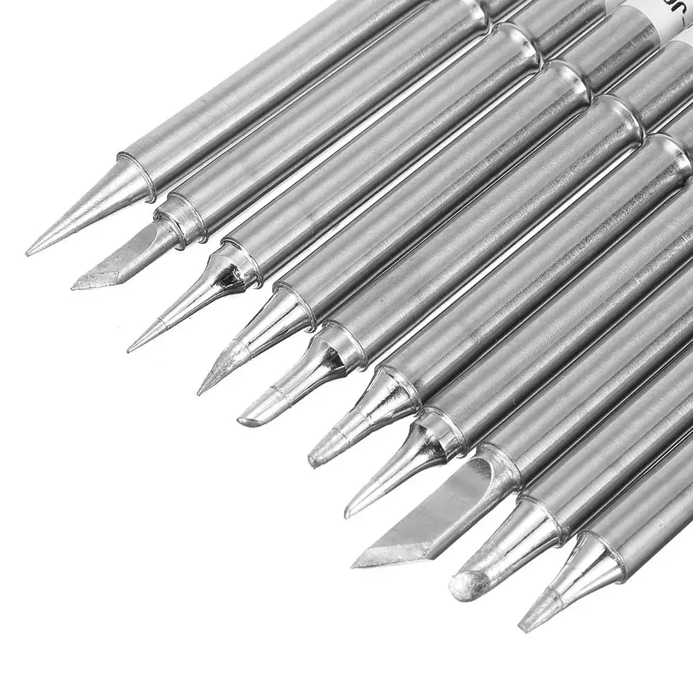 10Pcs T12 Soldering Iron tips Replacement models Tip Electric Soldering Iron T12-k/ BC2/ BL /BC1/BC3/ ILS/ D16/ KU/ D12/ J02