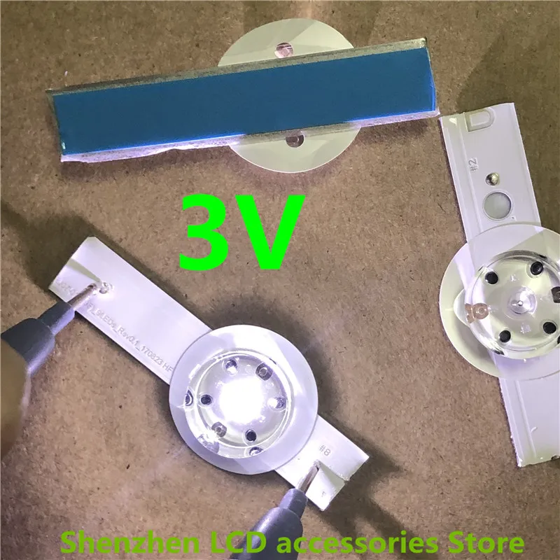 3V 6V LED Bulbs Diodes with Concave Lens for LED Backlight Strip Repair TV 100%NEW