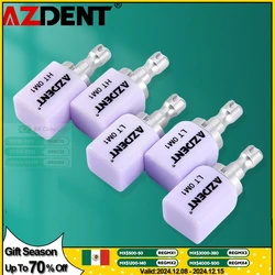 Bloques de cerámica de vidrio C14 de disilicato de litio para laboratorio Dental, Material de corona Dental LT/HT para sistema de fresado CAD CAM Sirona Cerec, 5 piezas