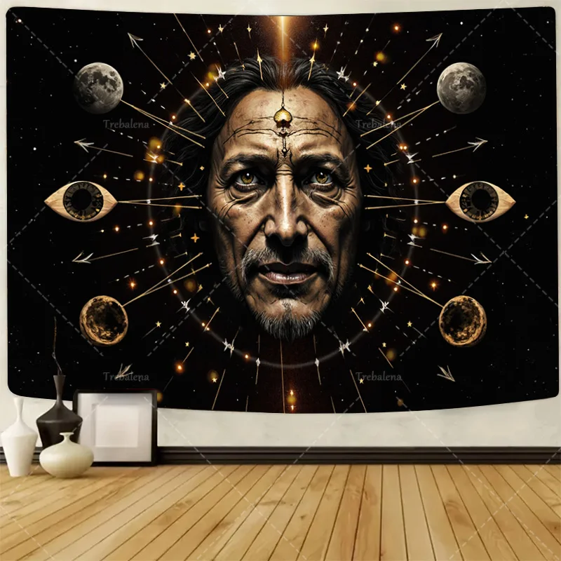 

1шт настенный гобелен мистический космический гобелен для лица-бохо небесное искусство для декора стен