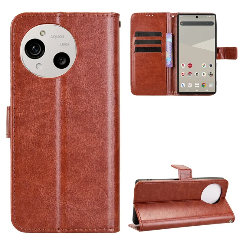 

For Sharp Aquos R10 Cover Luxury Flip PU Leather Wallet Lanyard Stand Case For Sharp Aquos R10 Phone Bags