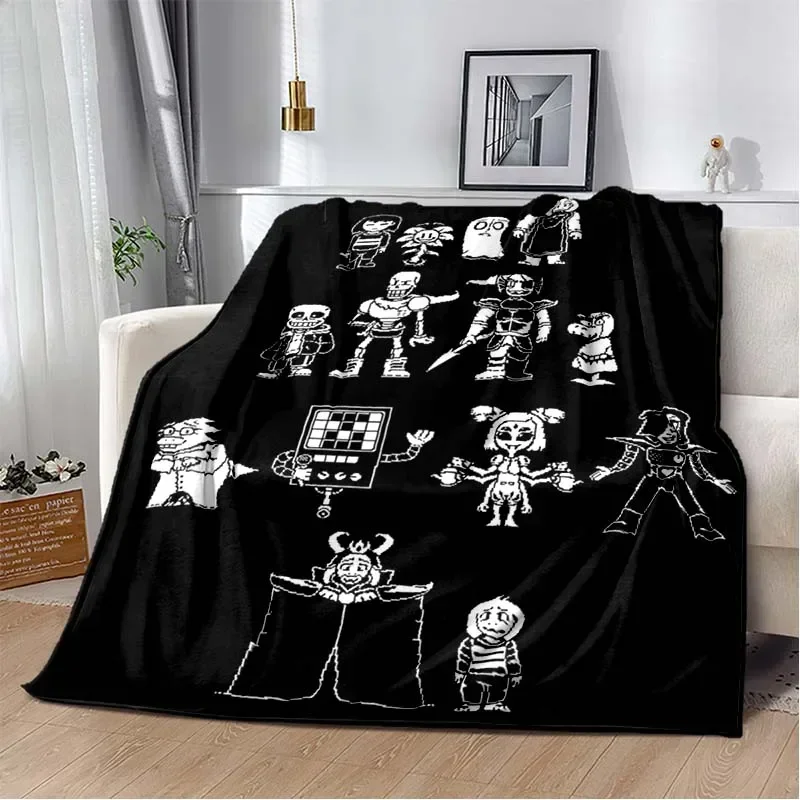 2026 New Undertale Collage Blankets Sofa Cover Fleece Anime Plaid Multi-functionWarm Throw Blankets For Home Outdoor Bedding Thr