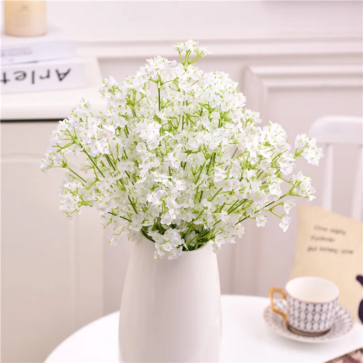 Babies Breath Artificial Flowers Wedding Props Office Decor Accessories Party Scene Display Room Home Decor Fake Floral