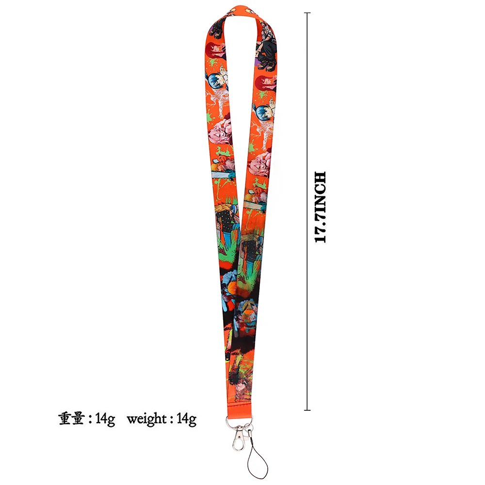 FI38 Anime Mix Wholesale 20pcs/lot Strap Lanyard for Keys Keychain Japanese Anime Hang Rope Lariat Accessories Gift for Students