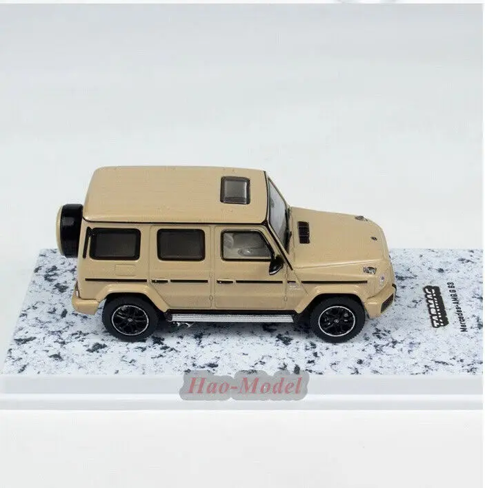 Tarmac Works 1/64 สําหรับBenz AMG G63 ล้อแม็กDiecastรุ่นรถเด็กของเล่นเด็กของขวัญวันเกิดงานอดิเรกจอแสดงผลคอลเลกชันสีเหลือง