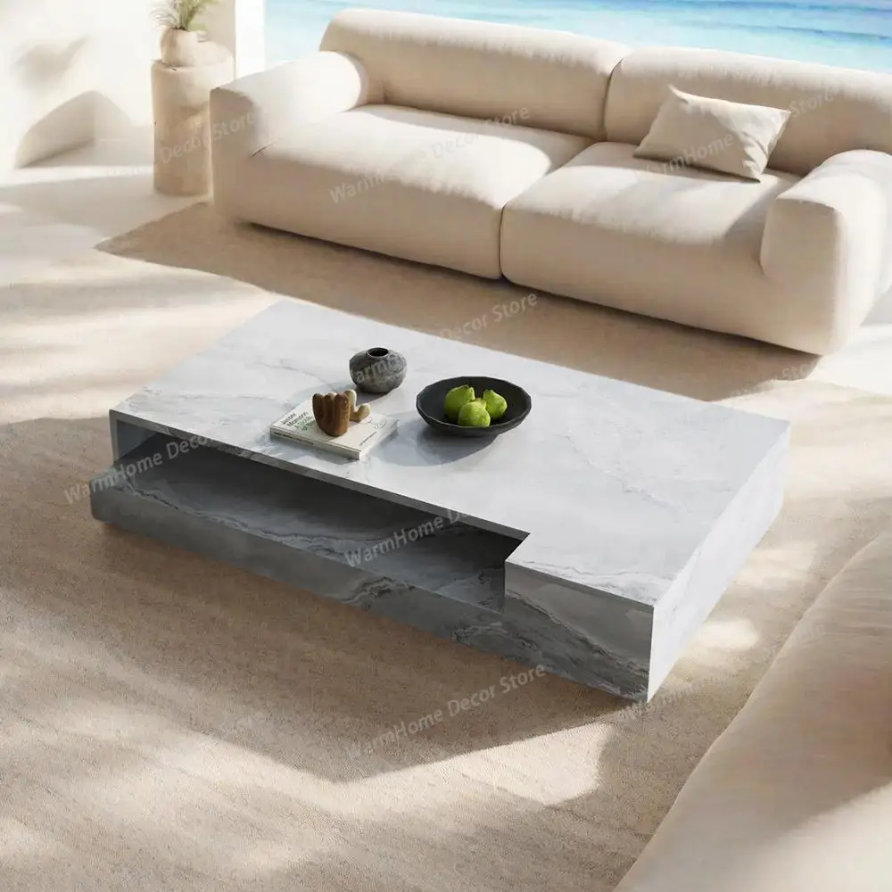 

Rectangular Jade Marble Coffee Table, Artistic Designer Luxury Stone, Heat & Scratch Resistant, Natural Veining, Customizable