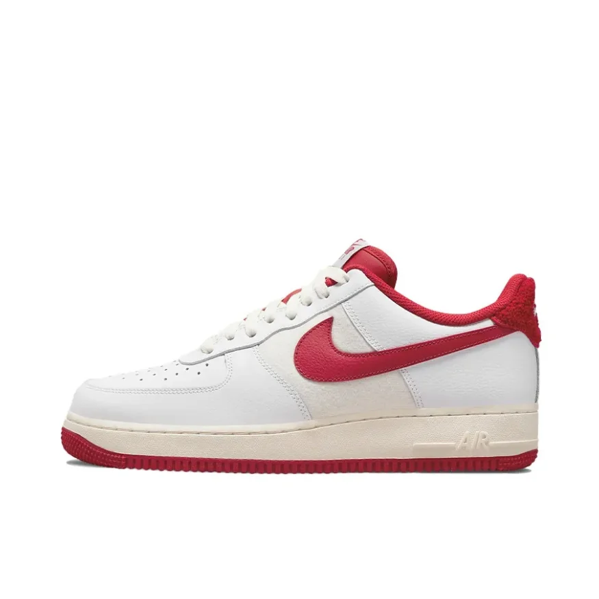 Nike Air Force 1 se sepatu papan rendah anti selip, sepatu merah, sepatu tahan aus, dan serbaguna, nyaman, 1 se