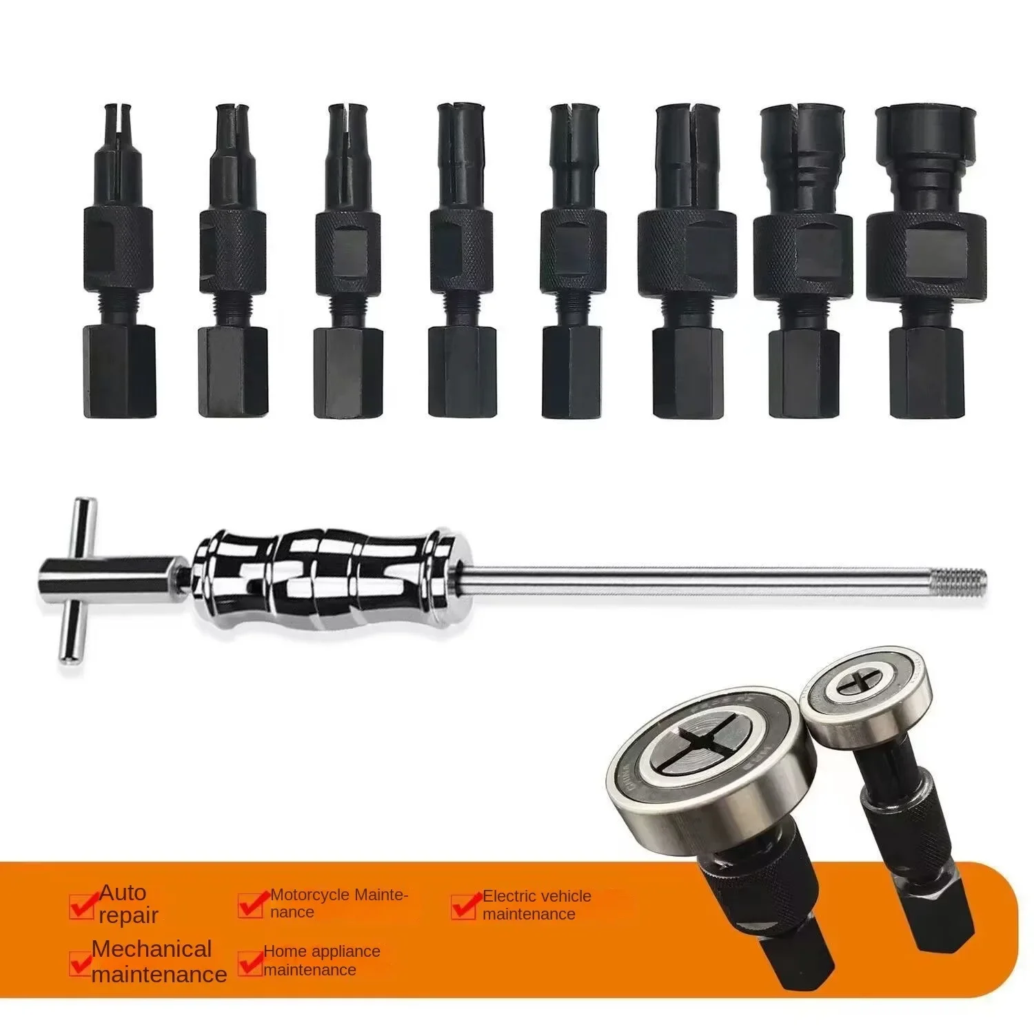 

Blind hole bearing puller, sliding hammer puller, dismantling steel chuck, inner bearing puller, sturdy puller, motorcycle autom