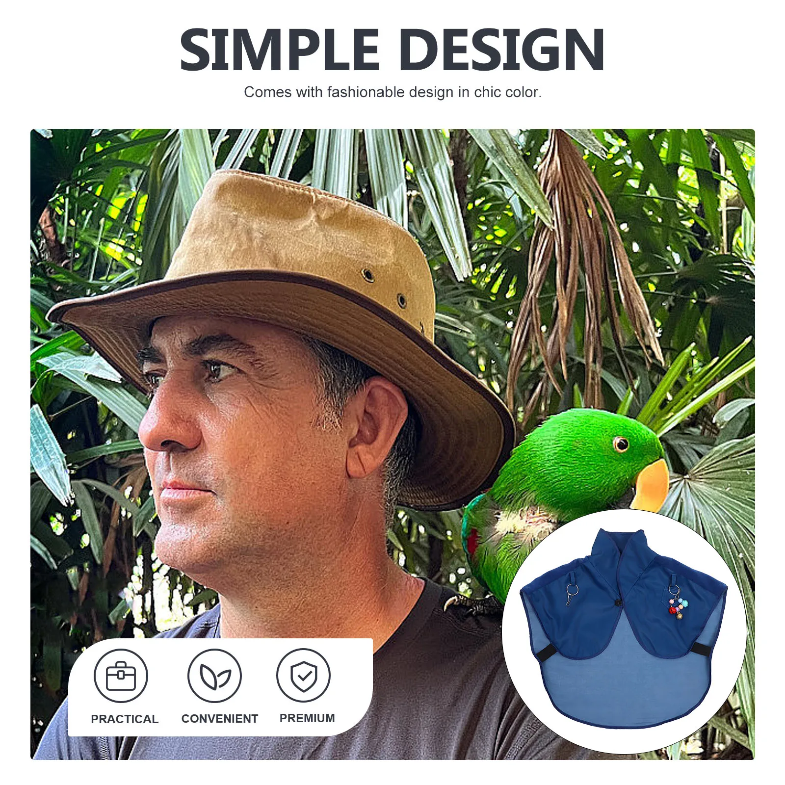 

Parrot Anti-Scratch Shoulder Protector Thick Cotton Linen Shawl Bird Training Shoulder Pad Skin Clothes Guard Bird Diaper Shawl