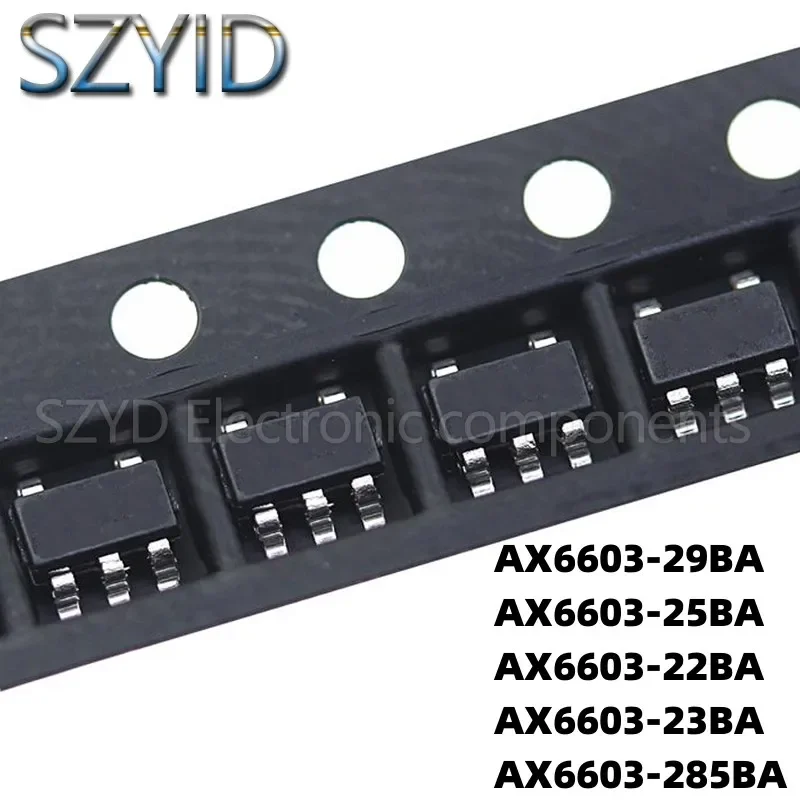 

100PCS SOT23-5 AX6603-29BA AX6603-25BA AX6603-22BA AX6603-23BA AX6603-285BA