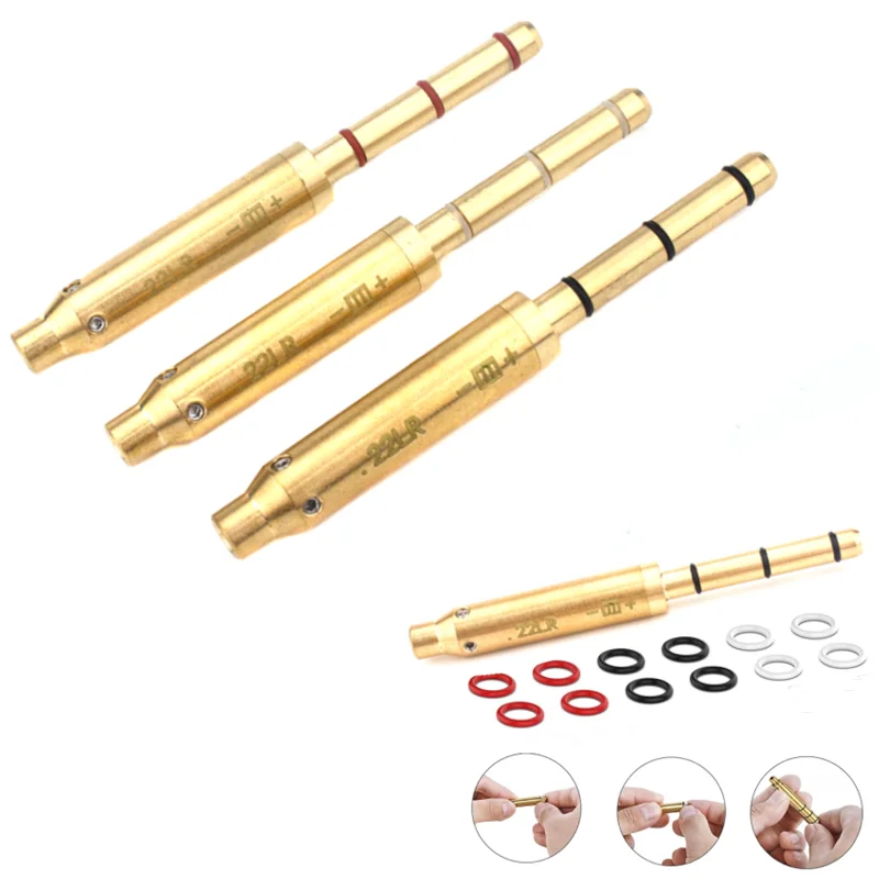 Тактический лазерный прицел без батареи .177/22LR/.223Rem/9 мм/.38spl/40S&W/.45 Cal Red Laser Boresighter