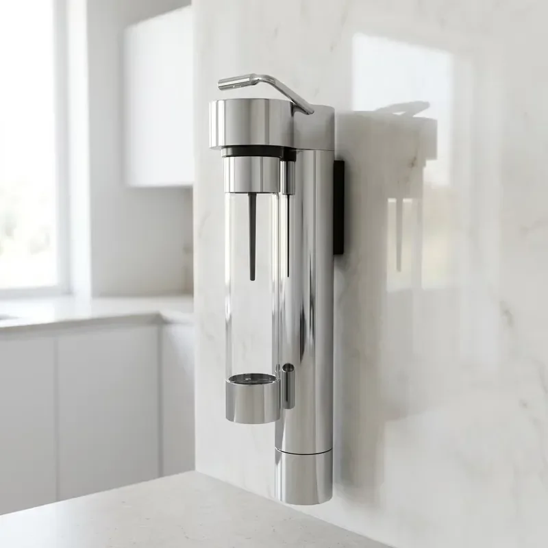 Manual Wall Mounted Soda Maker Machine Household Sparkling Water Carbonator DIY Fizzy Drink Dispenser for Home Kitchen Use