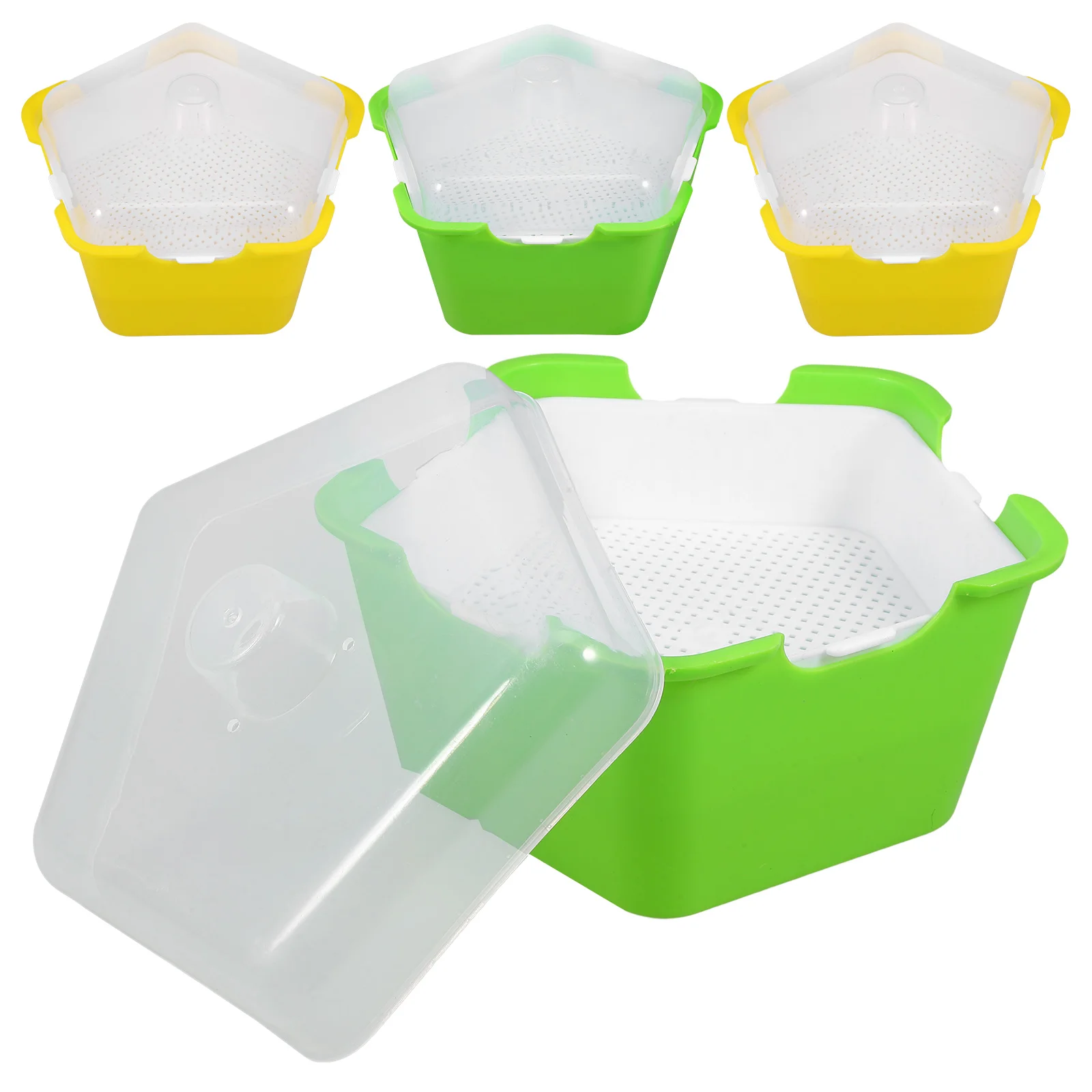 

4 Sets Seedling Tray Germinate Plant Sprouts Germination Trays Planting Growing Air
