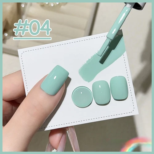 Imagen 2 del producto 1-12 Uds WS dopamina Macaron amarillo Estilo de vacaciones verano otoño vacaciones pequeño conjunto dulce Estilo de niña blanqueamiento esmalte de uñas en Gel