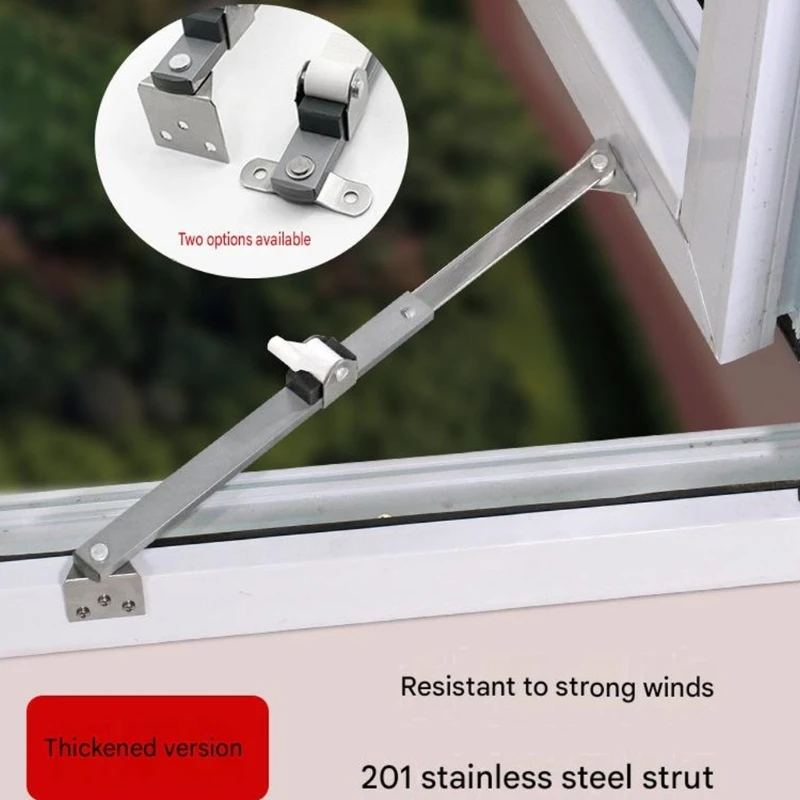 Telescopic Window Stay Support Arm Metal Hold-Open Hardware for Kitchen Bathroom Ventilation and Daily Opening Support M4YD