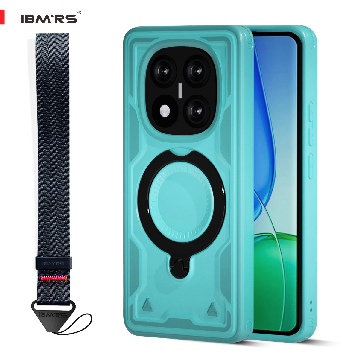

for Redmi Note 14 Pro 4g 5g/Note14 Pro+ 5G/POCO X7 Case Magnetic Stand Cover, Wrist Strap Card Slot | IBMRS