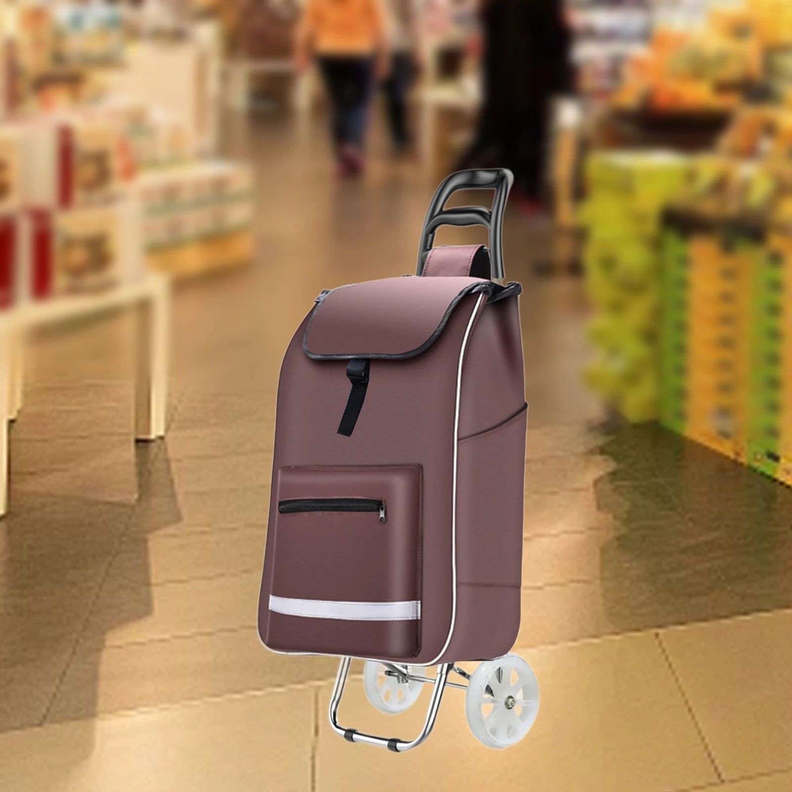 Shopping Cart Replacement Bag Portable Wear Resistant Trolley Bag for Office Household Kitchen Outside Grocery Shopping Carts