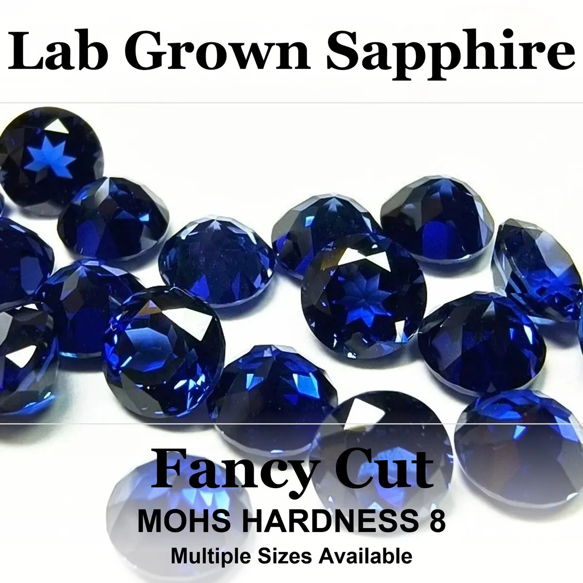 New Wholesale Starting From 10 Pieces Small Size 1.0-5.0mm Lab Grown Sapphire Round Cut Royal Blue High Quality Without Certific