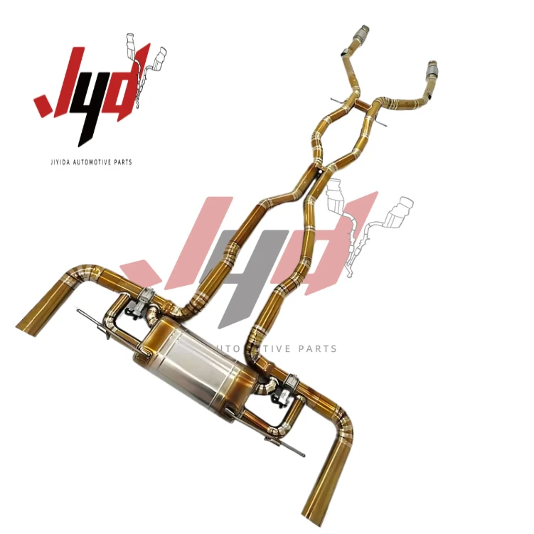 OEM Valvetronic Muffler Exhaust System for Mercedes-GLE63  W167 4.0T 2015-2022 Titanium Catback Exhaust Pipes