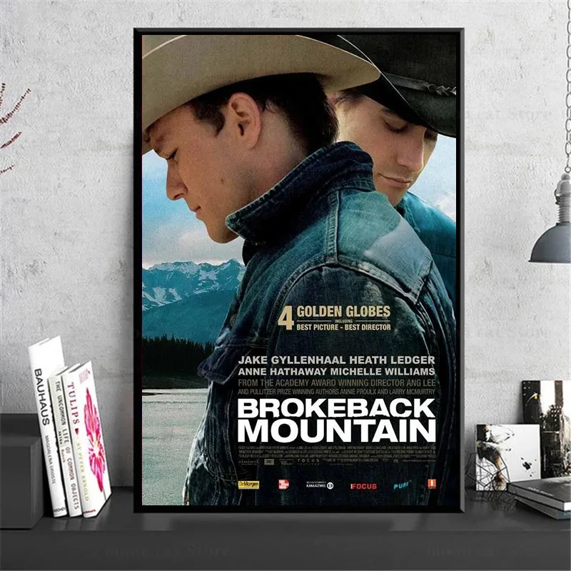 Classic Romantic Movie Brokeback Mountain Print Art Canvas Poster For Living Room Decor Home Wall Picture