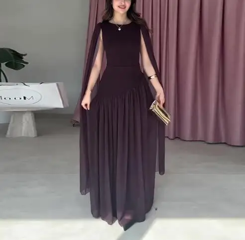 Nueva ropa de mujer elegante empalme cintura ceñida amarillo cadera envoltura vestidos largos temperamento desplazamientos mujeres vestidos de fiesta atractivos