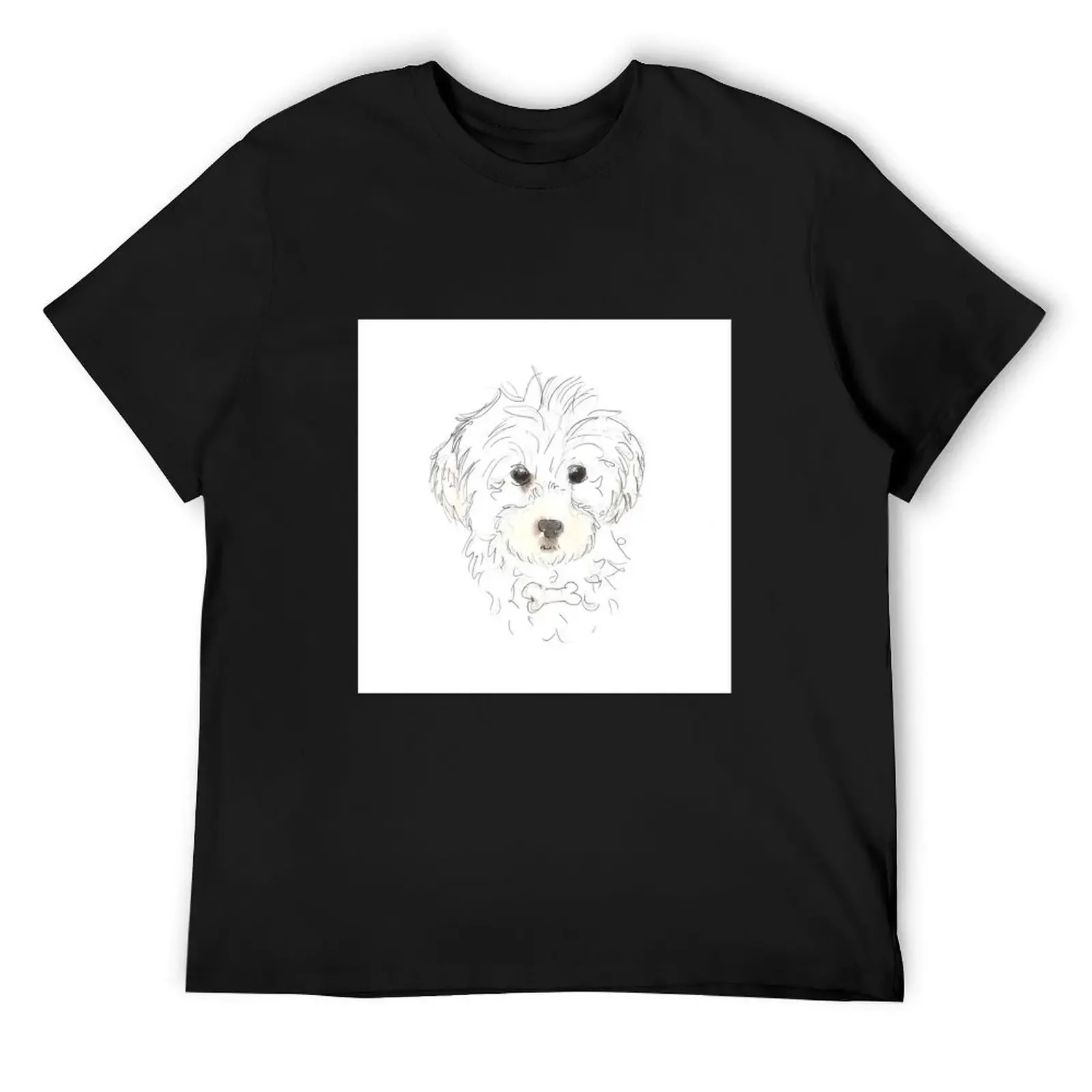 Cavapoo T-Shirt cotton graphic tees cute tops tees Men's cotton t-shirt