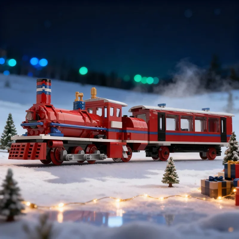 407pcs MOC Remake Set Train Model Building Blocks Construction Assemble DIY Creative Idea Toys Education festival Gifts Brick