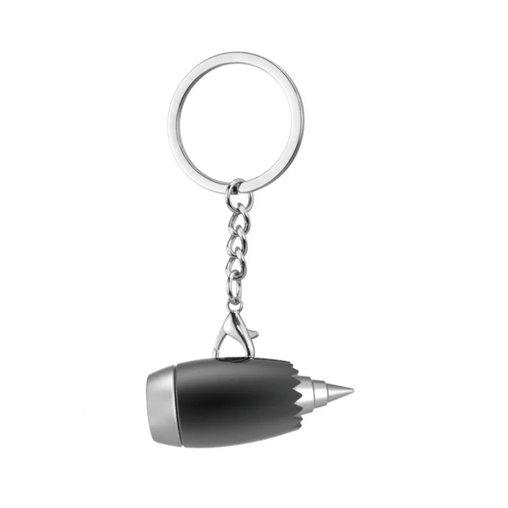 Bag Decorative Aircraft Engine Key Chain Cellphone Charm Pendant Plane Engine Key Rings Metal Zinc Alloy Mini Jet Engine